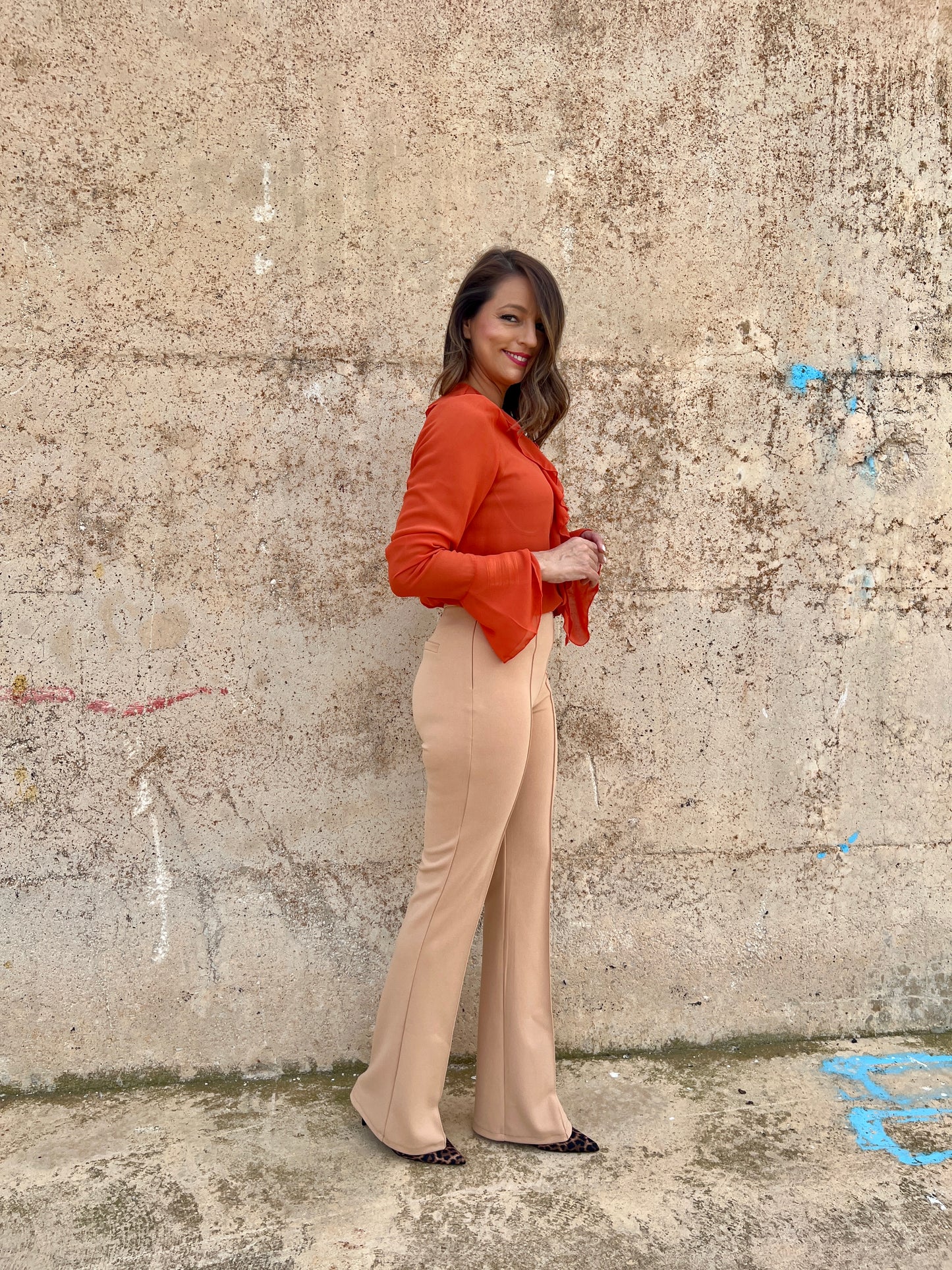 Pantalón Berta Camel